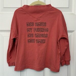 Zara Kids' Multilingual Sweatshirt